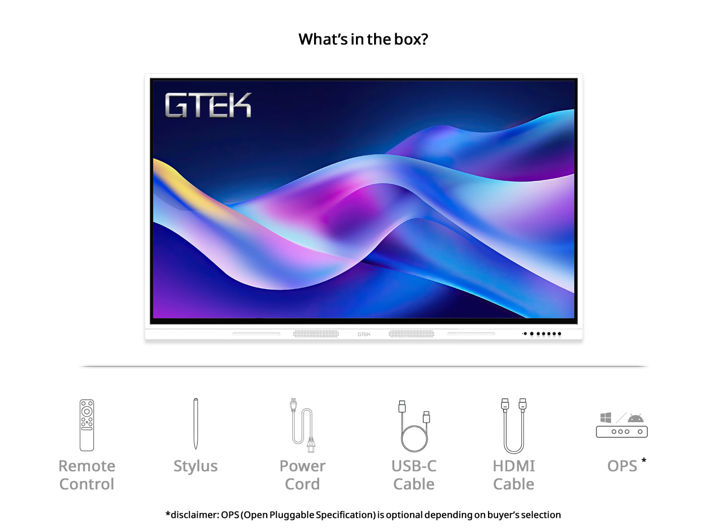 GTEK Smart Boards 65"