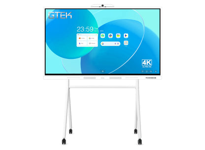 GTEK Smart Board, 4K UHD Touch Screen Electronic Whiteboard with Dual OPS Slot for Classroom & Office