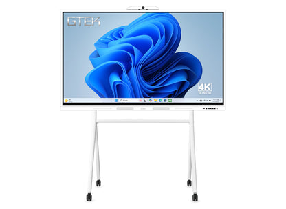 GTEK Smart Board, 4K UHD Touch Screen Electronic Whiteboard with Dual OPS Slot for Classroom & Office